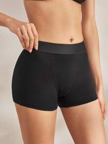 Ocili Cotton Knit Waistband Comfortable Soft Stretch Women's Briefs Leisure - Black - View 5