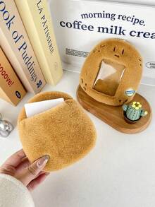 SHEIN 1 chiếc [Hộp đựng thẻ dễ thương] Biểu cảm ngộ nghĩnh + Thiết kế tiện dụng! Phụ kiện đa năng cho học sinh, dùng để đựng thẻ xe buýt/thẻ ra vào, quà tặng sưu tầm hoàn hảo cho học sinh dùng hàng ngày! Đồ dùng học tập - Nhiều màu - Xem 3