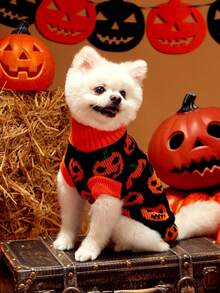 PETSIN Cute Pet Halloween Pumpkin Sweater