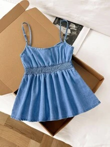 Comfortcana Women's Summer Button Design Ruffle Hem Denim Camisole,Back To School,Cute Tops,Going Out Tops Women,Off The Shoulder Top,Y2k Tops,Streetwear Tops,Casual Tops For Woman,Brunch Outfits For Women,Funny Shirts,Cute Tops Women,Going Out Top,Kawaii Top