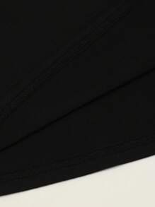 EMERY ROSE 复古花鬼T恤，搞怪万圣节T恤，万圣节T恤，万圣节加大码T恤，适合春夏季 - 黑色 - 查看 6