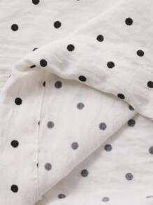 DAZY 女式波点印花蕾丝边连帽外套（秋冬款）