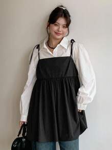 Dazy Plus 大码女式纯色吊带背心，休闲百搭