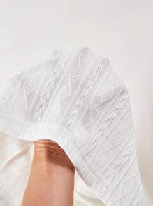 Mirajuku Boys' Casual Textured Polo Shirt, Collared T-Shirt, Fashion Summer New Arrival Boys Knit Polo Shirt Boys Short Sleeve Polo Shirt Boys Collared Knit Shirt Toddler Polo Shirt - White - View 7