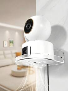 1/2PCS 多功能壁挂支架，可调节，适用于摄像头、显示器、电视和智能家居配件。它非常适合办公室、客厅和卧室，具有通用安装、耐用和节省空间的设计。 - 無色 - 查看 1