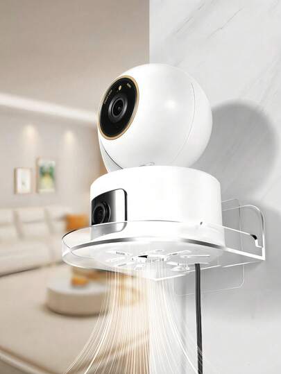 1/2PCS 多功能壁挂支架，可调节，适用于摄像头、显示器、电视和智能家居配件。它非常适合办公室、客厅和卧室，具有通用安装、耐用和节省空间的设计。