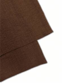 Breezaya 女士时尚宽松连体裤美拉德风格夏季棕色轻盈格纹大学季服装 - 摩卡棕 - 查看 5