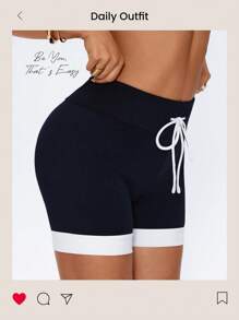 Easithlete Women's New Sports Running Outdoor Fitness Yoga Shorts - Multicolor - View 1