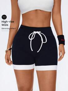 Easithlete Women's New Sports Running Outdoor Fitness Yoga Shorts - Multicolor - View 6