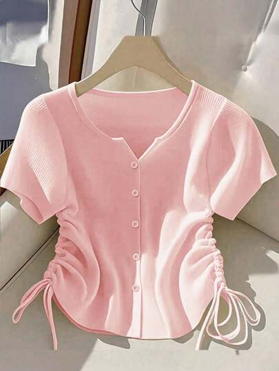 Franclia كارديجان كوري أصفر خفيف الوزن بسحاب للنساء، بتصميم بسيط، قطعة محبوكة للملابس الكاجوال في الربيع للجامعة