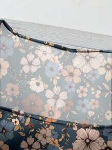 SHEIN LUNE 女士休闲方领碎花衬衫，适合春夏度假穿着，碎花夏季上衣，大码碎花上衣，波西米亚风碎花衬衫，大码夏季上衣，可爱大码上衣，夏季碎花衬衫，时尚女士衬衫，休闲 - 彩色 - 查看 5