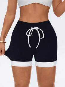 Easithlete Women's New Sports Running Outdoor Fitness Yoga Shorts - Multicolor - View 5