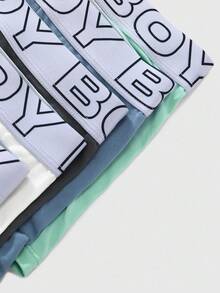 SHEIN 5条/包青少年男童平角内裤