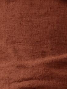 MISSGUIDED Linen Bandeau Strapless Evening Club Party Ruched Design Dinner Formal Occasion Summer Resort Wear Fashion Top - Coffee Brown - View 4
