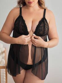 Moonlight&Mama Black Lace Patchwork, Mesh Patchwork, Ruffle Trim, Front Closure Nursing Cup Maternity Bra, Pregnancy Photography, Romantic French Style - Black - View 5