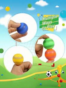 Zazumi 10Pcs Mini Adjustable Football Toys For Children, Football Party Gifts, Rotating Stress-Relieving Football Finger Toys, Classroom Prizes - Multicolor - View 5