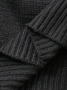 DAZY 女童动物图案圆领长袖毛衣，秋冬 - 黑色 - 查看 9