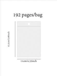 SHEIN 1本剪贴簿，共192页，遥远的歌声系列，复古棕色可写烫印材料书，剪贴簿用品笔记本配件，装饰笔记本垃圾杂志DIY个性化拼贴书 - 彩色 - 查看 3