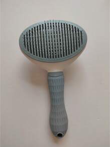 1 件灰色猫咪美容刷宠物毛发去除梳防滑不锈钢狗刷猫咪配件情人节、情人节婚礼、生日 - 灰色 - 查看 10