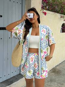 Breezaya 女士和服套装，适合夏季的时尚