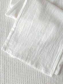 SHEIN Tween Girls' Casual Minimalist Comfortable Mid-Rise Straight Leg Pants Fall Winter - Apricot - View 3