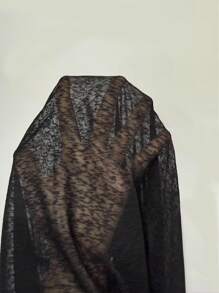 Pariaura Áo thun ngắn tay màu trơn thời trang dành cho nữ - màu đen - Xem 7