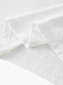 MOTF PREMIUM FAUX FEATHER & PEARL BOXY T-SHIRT - White - View 5