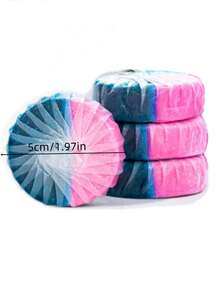 10pcs/Set Bubble Toilet Cleaners - Flower-Fragranced Toilet Cleaner Tablets - Automatic Toilet Cleaning System, Including Toilet Cleaner, Deodorizer, Urine Stain Remover Tablets, Sink Stain Remover And General Cleaning Supplies - Pink - View 2