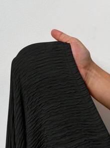 Slaydiva 2025 新款春夏大码女装复古西部/热带/音乐节/俱乐部/公路旅行/休闲/城市度假/毕业约会/优雅度假/日常基本款两件套 - 无袖系带前短款上衣和高腰阔腿裤（带口袋） - 黑色 - 查看 9