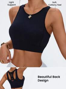 Easithlete Top Esportivo Feminino Versátil para Ioga, Corrida e Exercícios, Verão - Preto - Visão 1