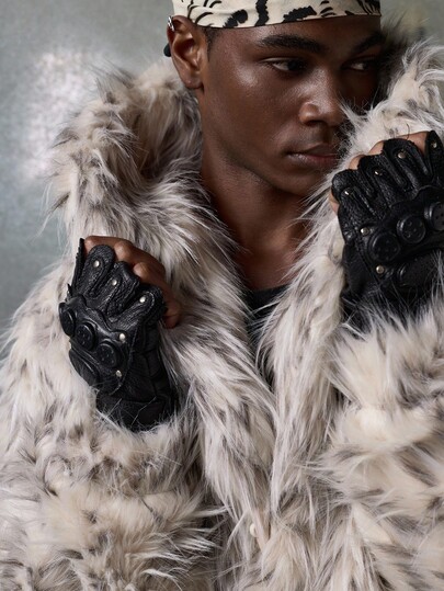 NEON BLANC 男士短款仿毛领外套，秋冬款，情侣装