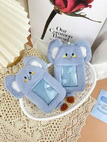SHEIN 1 chiếc [Hộp đựng thẻ dễ thương] Biểu cảm ngộ nghĩnh + Thiết kế tiện dụng! Phụ kiện đa năng cho học sinh, dùng để đựng thẻ xe buýt/thẻ ra vào, quà tặng sưu tầm hoàn hảo cho học sinh dùng hàng ngày! Đồ dùng học tập - Nhiều màu - Xem 4
