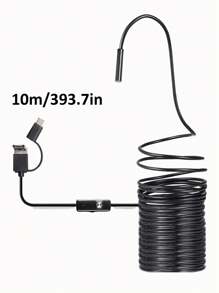 高清防水三合一手机电脑内窥镜连接器汽车工业管道汽修空调内窥镜 - 黑色 - 查看 14