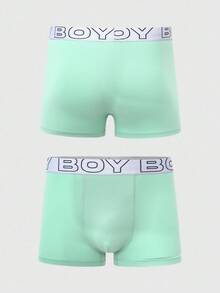 SHEIN 5条/包青少年男童平角内裤