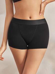 Ocili Cotton Knit Waistband Comfortable Soft Stretch Women's Briefs Leisure - Black - View 4