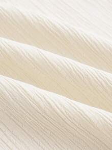 SHEIN Girlism 3 قطع بنطلون فضفاض واسع الساق مريح متعدد الاستخدامات بنسيج جاكار للمراهقات - أزرق بحري - مشاهدة 10