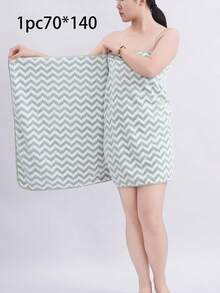 SHEIN Basic living 1/3/8pcs Coral Fleece Super Fine Fiber Bathroom Towel/Bath Towel, Soft And Absorbent Striped Washcloth Or Bath Towel For Home, Bathroom, Pool, Beach Back To School For Beauty Salon Home Bathroom