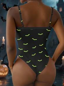 INAWLY Bộ đồ liền thân không tay dệt kim gân ôm vừa vặn dành cho nữ - Nhiều màu - Xem 2