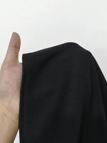 Flirla Skort unicolor con fruncido - Negro - Ver 8