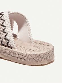 轻质编织休闲沙滩/室内/户外时尚平底凉鞋，适合女孩、婴儿、儿童、夏季