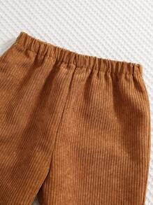 SHEIN 2 pièces Ensemble veste à carreaux et pantalon décontracté à taille élastique pour bébé garçon/fille, tenue polyvalente pour l'automne et l'hiver - Multicolore - Voir 7