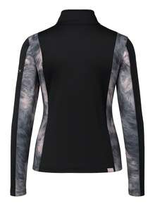 Roxy Daybreak Bruche - Áo nỉ chui đầu cổ bẻ nửa khóa kéo màu sắc dành cho nữ - màu đen - Xem 2