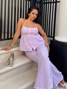 NegzBox Women Two Pieces Outfits For Daily Wear - Pink - View 6