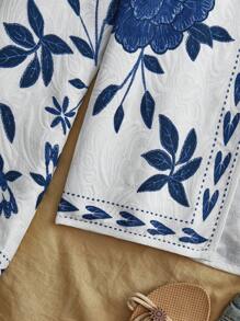 Travachic 度假印花梭织长袖女式常规夹克、秋季女装、秋装、复活节、节日服装、女士沙滩装、女士度假服装、女士音乐会服装、波西米亚风、波西米亚风、音乐节、热带度假女装、浪漫、秋装、冬装、圣诞服装、女士外出上衣、外出上衣、休闲、可爱 - 彩色 - 查看 5