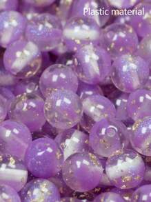 20 件 12 毫米闪亮金箔圆形树脂珠，彩色金箔半透明珠，适用于 DIY 手机吊饰、钥匙扣、手链、汽车挂饰、礼品装饰