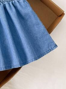 Comfortcana Women's Summer Button Design Ruffle Hem Denim Camisole,Back To School,Cute Tops,Going Out Tops Women,Off The Shoulder Top,Y2k Tops,Streetwear Tops,Casual Tops For Woman,Brunch Outfits For Women,Funny Shirts,Cute Tops Women,Going Out Top,Kawaii Top