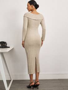 MaterniWear Büro, Business Lässig Frau, Herbstkleidung, Herbstkleidung, Umstandsmode Herbst Umstandsmode Lässige Mode Vielseitige einfarbige lose Langarm Umstandskleid Beige Umstandskleid Umstandskleid für Fotoshootings Umstandskleidung Herbst Winter Geripptes Umstandskleid Gestricktes Umstandskleid