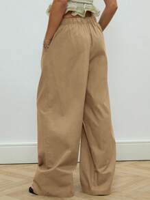 COUREZ 宽松亚麻长裤/女士夏季/外出休闲/Y2K 假期 100% 纯棉