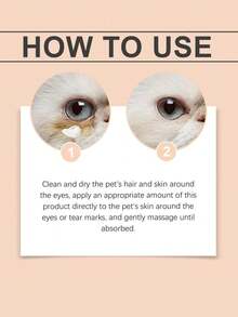 SHEIN 1件3件装宠物泪痕清洁膏温和清洁宠物猫狗泪痕护理眼部护理霜