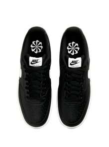 Nike Court Vision Men's Sneakers Black/Black/White DH2987-001 - Black/Black/White - View 4